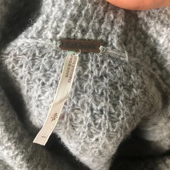 Free People Slouchy Oversized Wool Cowl Neck Sweater - Picture 4 of 9